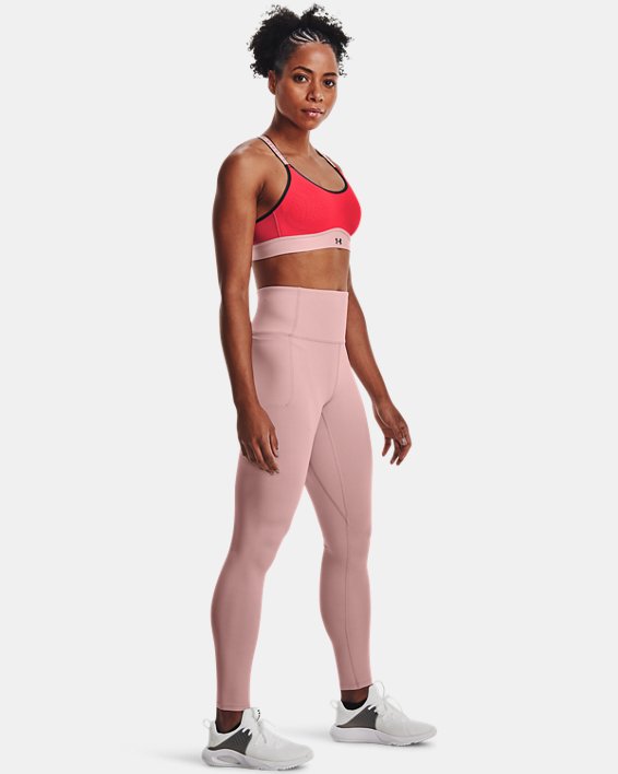 Women's UA Meridian Ultra High Rise Full-Length Leggings, Pink, pdpMainDesktop image number 3